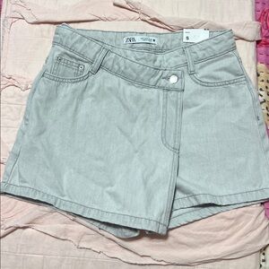 Zara Light Gray Skort small waist 26